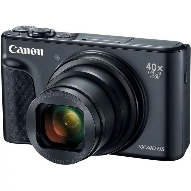 Alt view image 2 of 4 - Canon PowerShot SX740 HS Digital Camera (Black) (2955C001) + Bag + Card