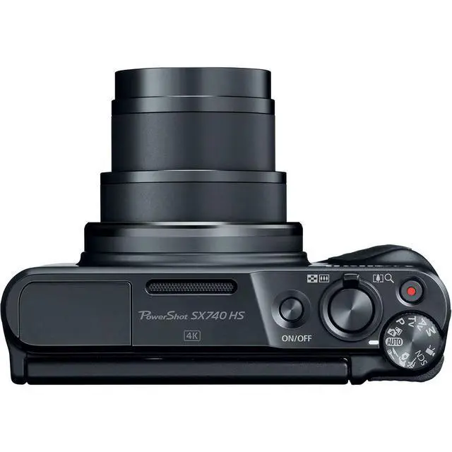 Alt view image 4 of 4 - Canon PowerShot SX740 HS Digital Camera (Black) (2955C001) + Bag + Card