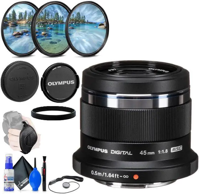 Main image of Olympus 45MM F1.8 M.ZUKIO LENS BLK with Standard Camera Pack