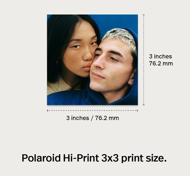 Alt view image 3 of 3 - Polaroid Hi-Print 3x3 Paper - 3x3 Photo Paper Cardridge - 30 Photo Sheets (6646)