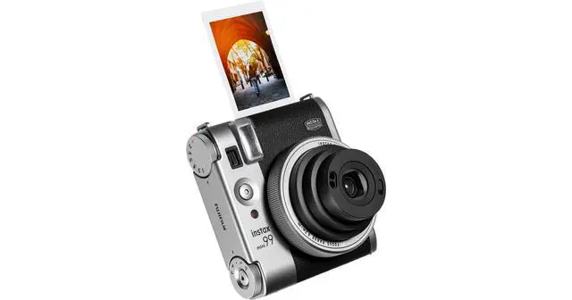 Alt view image 2 of 4 - Fujifilm Instax Mini 99 Instant Film Camera Silver + 40 Sheets, Case Bundle