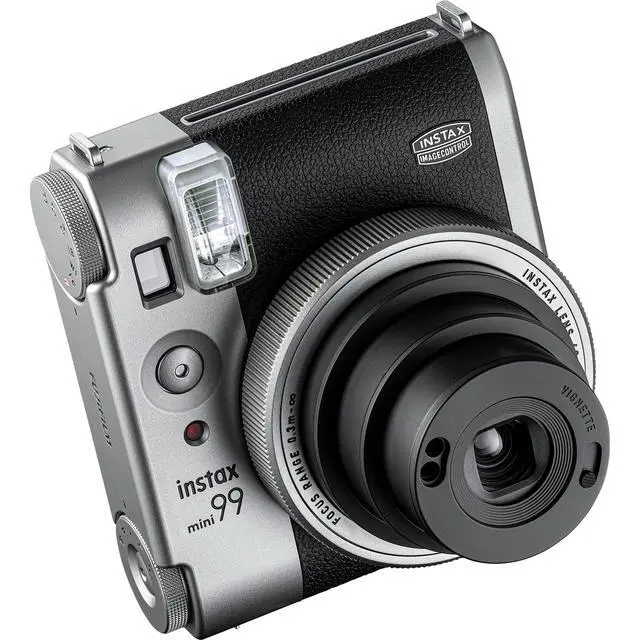Alt view image 4 of 4 - Fujifilm Instax Mini 99 Instant Film Camera Silver + 40 Sheets, Case Bundle