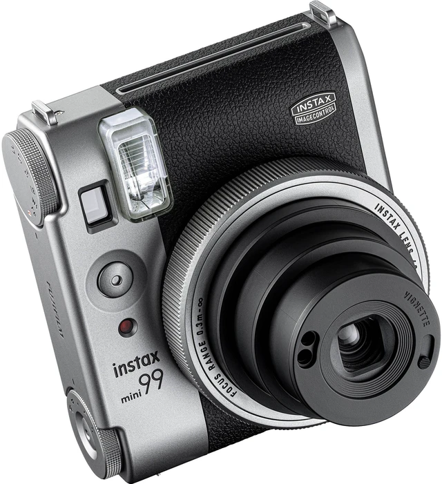 Alt view image 4 of 4 - Fujifilm Instax Mini 99 Instant Film Camera Silver + 20 Sheets, Case Bundle