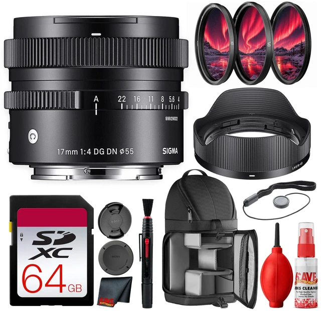 Main image of Sigma 17mm f/4 DG DN Contemporary Lens for Sony E Value Bundle