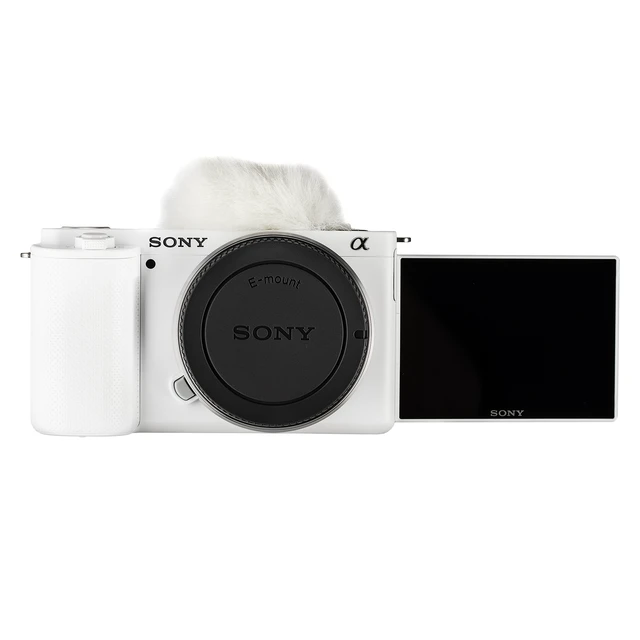 Alt view image 3 of 4 - Sony ZV-E10 Mirrorless Camera (White)+ 64GB Memory Card + Photo Software + More Bundle