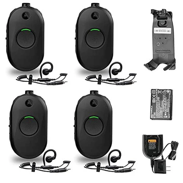 Alt view image 5 of 6 - 4 x Motorola CLP1010e 1-Channel 2-Way UHF Business Radio (CLP1010E) + More