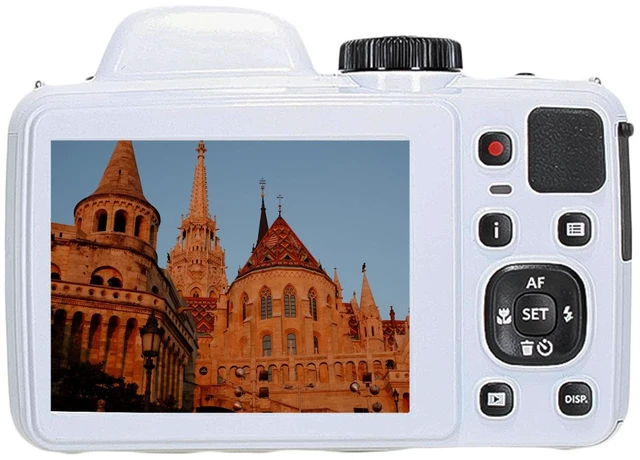 Alt view image 5 of 5 - KODAK PIXPRO AZ425 20MP Digital Vlogging Camera +64GB Memory Card + More (White)