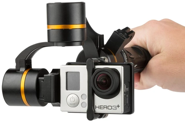 Alt view image 5 of 7 - Ikan FLY-X3-GO 3-Axis Gimbal Stabilizer for GoPro (Black)