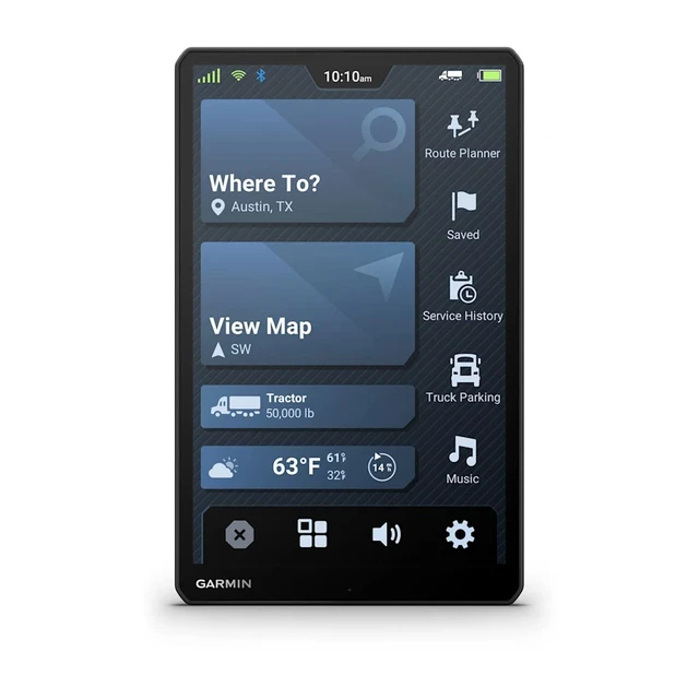 Alt view image 7 of 7 - Garmin dezl OTR1020, Extra-Large, Easy-to-Read 10 GPS Truck Navigator Bundle