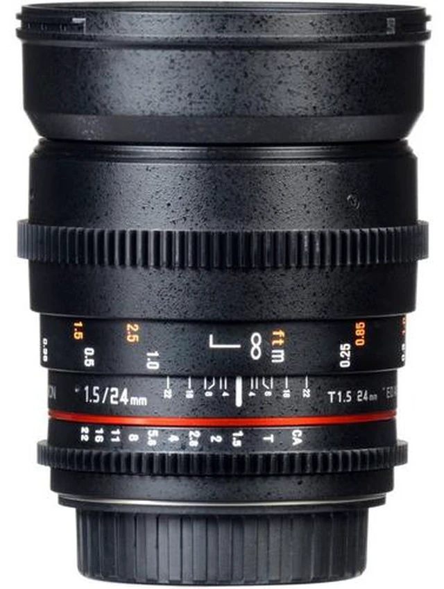 Alt view image 7 of 7 - Rokinon 24mm T1.5 Cine ED AS IF UMC Lens for Sony A Mount Bundle
