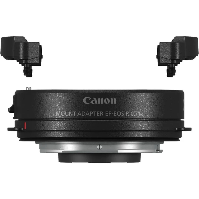 Alt view image 5 of 7 - Canon Mount Adapter EF-EOS R 0.71x (4757C001) + Shoulder Bag + Cap Keeper + Cleaning Kit