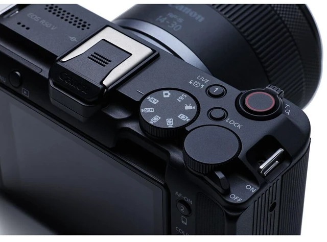 Alt view image 6 of 7 - Canon EOS R50 V Mirrorless Camera | 24.2MP, 4K60p, Flip Screen, Dual Pixel AF - Bundle