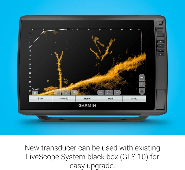 Alt view image 9 of 10 - Garmin LiveScope Plus System with GLS 10 Sonar Module and LVS34 Transducer