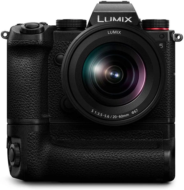 Alt view image 5 of 6 - Panasonic Lumix DC-S5 Mirrorless Digital Camera with Lumix S 20-60mm f/3.5-5.6 L-Mount Lens DMW-BGS5 Battery Grip