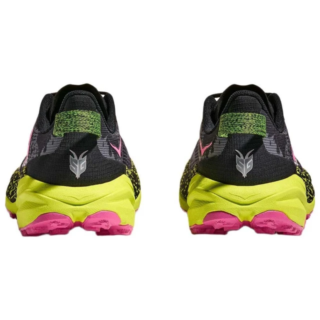 Alt view image 4 of 5 - Hoka Women's Speedgoat 6 Black/Neon Hoka Citrus 6.5 Medium