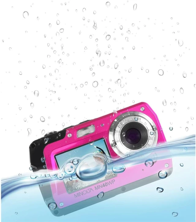 Alt view image 5 of 6 - Minolta 48 MP Dual Screen Waterproof Digital Camera MN40WP