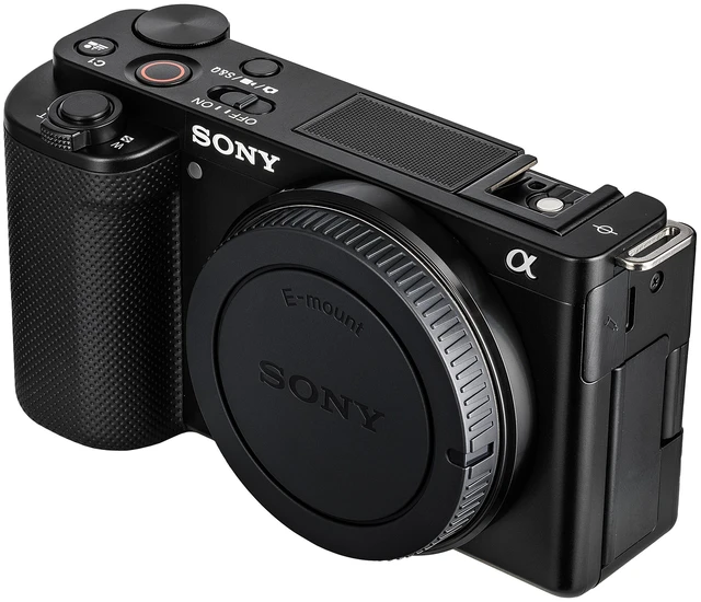 Alt view image 7 of 7 - Sony ZV-E10 Mirrorless Camera (Black) + 64GB Card + Bag + Card Reader + HDMI + More Bundle