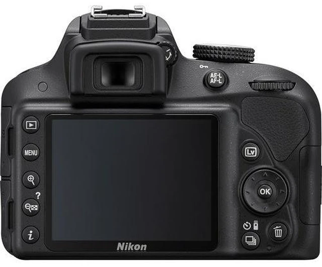 Alt view image 5 of 5 - Nikon D3300 DSLR Camera with 18-55mm Lens Professional Bundle W/ Bag, Extra Battery, LED Light, Mic, Filters, Tripod, Monitor and More