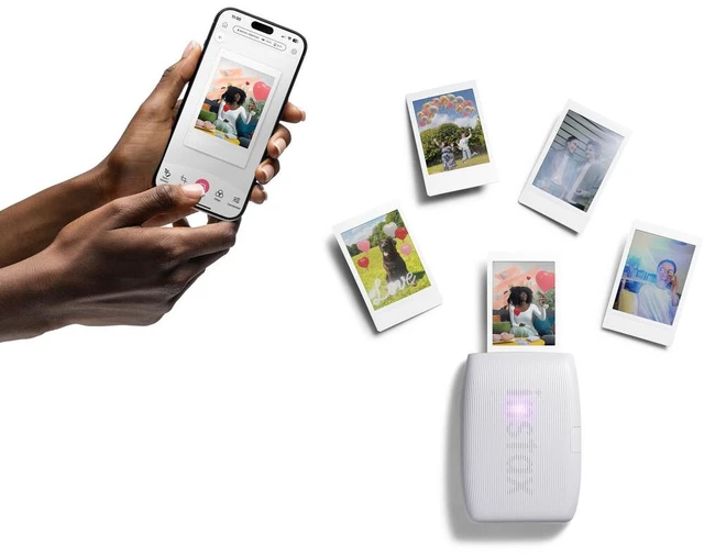 Alt view image 7 of 7 - FUJIFILM INSTAX MINI LINK 3 Smartphone Printer (Clay White), Bundle