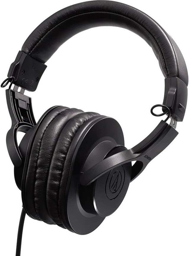 Alt view image 6 of 7 - Audio-Technica ATH-M20x Professional Studio Monitor Headphones, Headphone stand