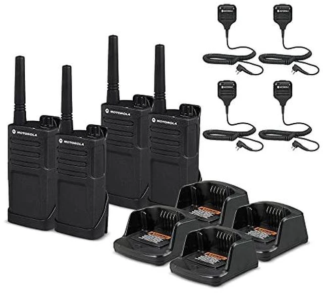 Alt view image 7 of 7 - 4 x Motorola RMM2050 On-Site 2-Way Radio (RMM2050) - 4 Pack With Mic Bundle