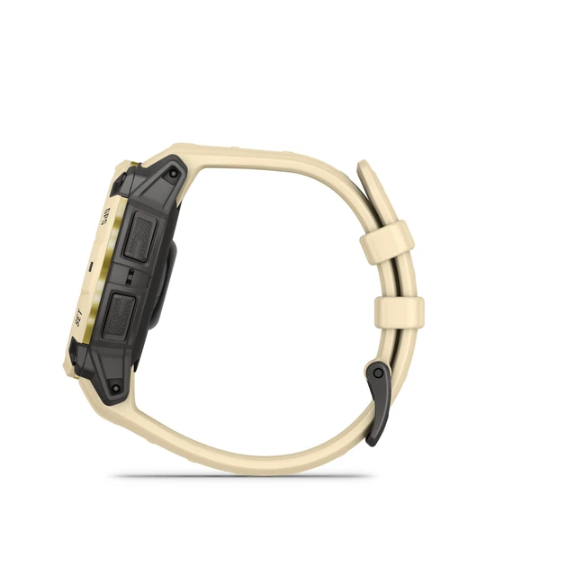 Alt view image 4 of 4 - Garmin Instinct® 3 - 45 mm, AMOLED Display, Rugged Outdoor GPS Smartwatch, Built-in Flashlight, Alpine Rush Collection Limited Edition Color, Citrine with Citrine Band