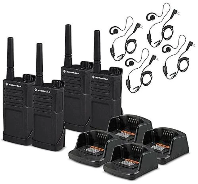Alt view image 7 of 7 - 4 x Motorola RMM2050 On-Site 2-Way Radio (RMM2050) - 4 Pack With Mic Bundle