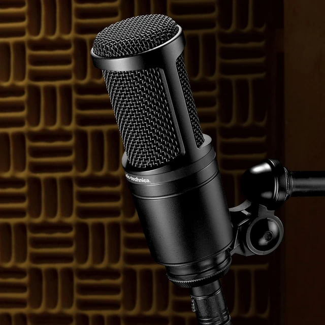 Alt view image 5 of 7 - Audio-Technica AT2020 Cardioid Condenser Microphone (Black), Diginerds Microfiber Cleaning Cloth, Goby Labs Microphone cleaner, 10 Ft XLR Cable, Bundle