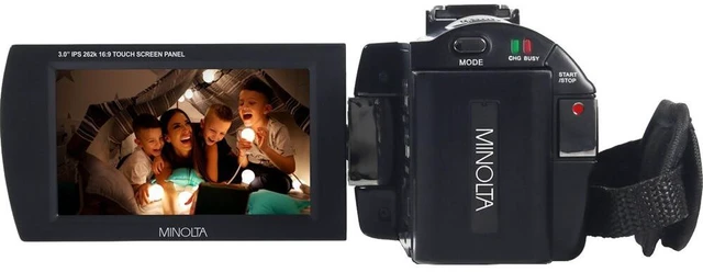 Alt view image 5 of 7 - Minolta MN4K25NV 4K Ultra HD 30 MP Night Vision Camcorder (Black) Bundle kit