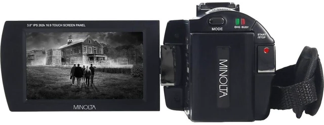 Alt view image 6 of 7 - Minolta MN4K25NV 4K Ultra HD 30 MP Night Vision Camcorder (Black) Bundle kit