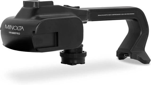 Alt view image 6 of 7 - Minolta MN4KPRO 4K60FPS Ultra HD / 64 MP Autofocus Pro Camcorder w/WiFi - Bundle