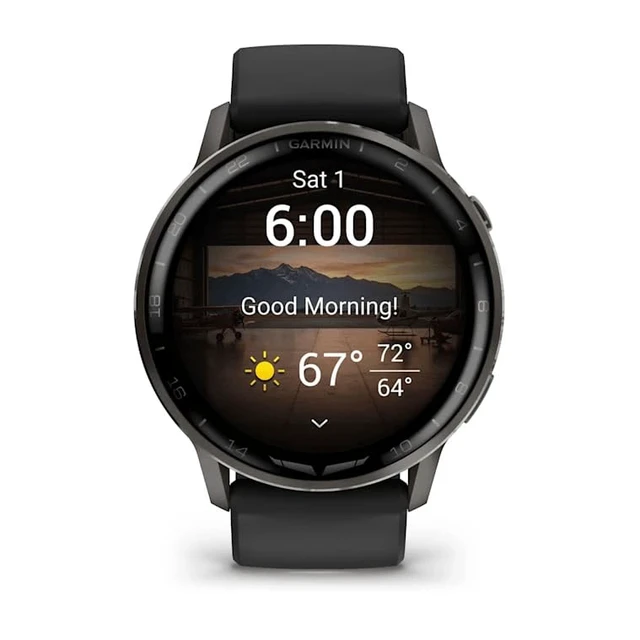 Alt view image 4 of 5 - Garmin D2 Air X15, Touchscreen Aviator Smartwatch with GPS, Aviation Weather, Flashlight, Health and Wellness Features and More, Slate with Black Silicone Band