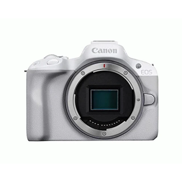 Alt view image 5 of 12 - Canon EOS R50 Mirrorless Vlogging Camera (Body Only/White), RF Mount, 24.2 MP, 4K Video, DIGIC X Image Processor, Subject Detection & Tracking, Compact, Smartphone Connection, Content Creator