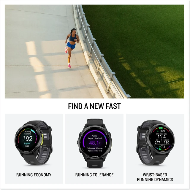 Alt view image 5 of 7 - Garmin Forerunner 970 Running Smartwatch, GPS Fitness Smart Watch For Men And Women, Carbon Gray DLC Titanium with Black Case and Black/Translucent Whitestone Band , Bundle