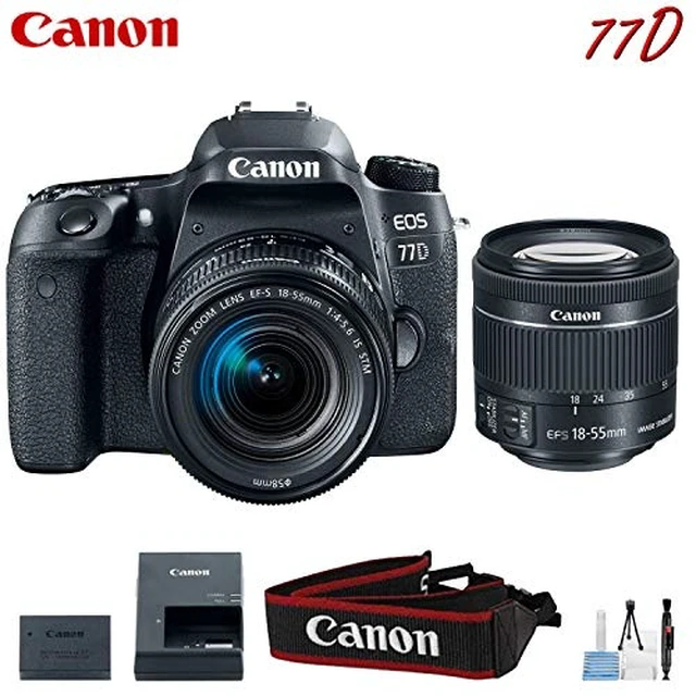 Alt view image 6 of 6 - Canon EOS 77D Digital SLR Camera with 18-55mm Lens Kit (International Model)
