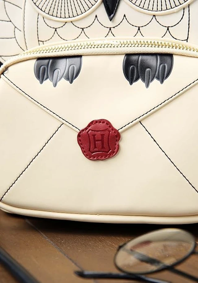 Alt view image 7 of 7 - Loungefly Harry Potter Hedwig Howler Womens Double Strap Shoulder Bag Purse