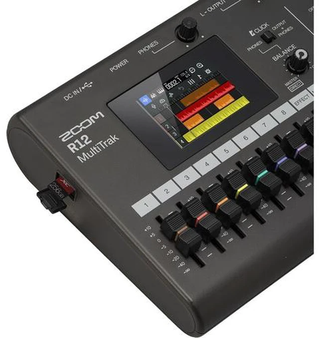 Alt view image 7 of 7 - Zoom R12 MultiTrak Portable Recorder + MDR-7506 Headphones, Bundle