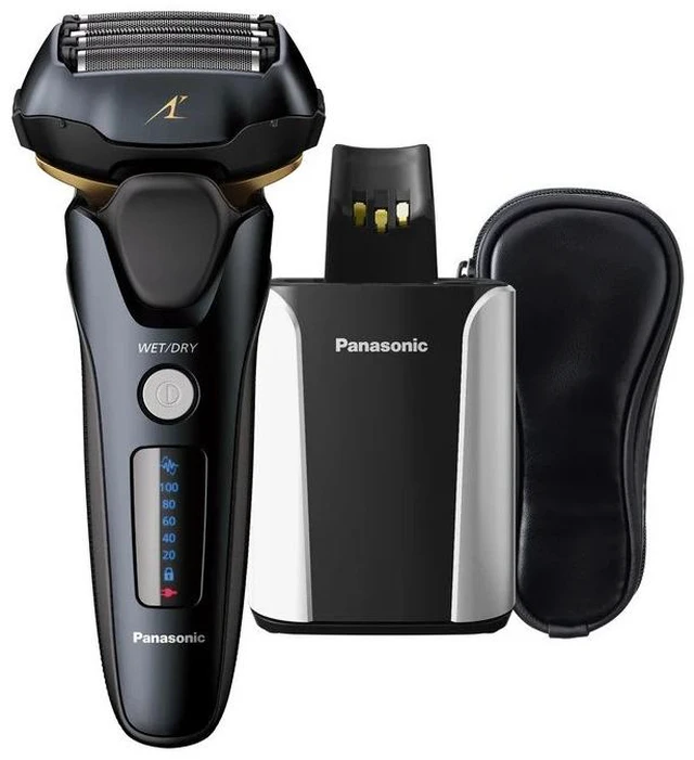 Alt view image 5 of 5 - Panasonic ARC5 Advanced 5-Blade Men's Electric Shaver (ES-LV67-K) Bundle