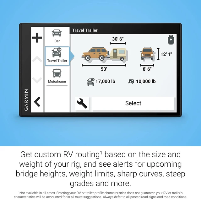 Alt view image 5 of 7 - Garmin RV 795 GPS Navigation for RV's with 6Ave Travel Pack Bundle