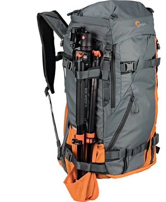 Alt view image 14 of 14 - Lowepro Powder 500 AW Backpack, Gray & Orange #LP37230