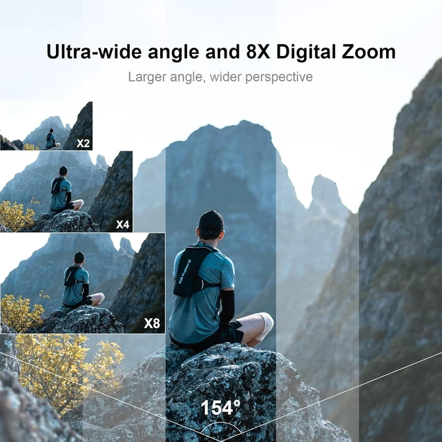 Alt view image 5 of 7 - SJCAM SJ11 Active 4K Dual Touchscreen Action Camera Accessory Bundle