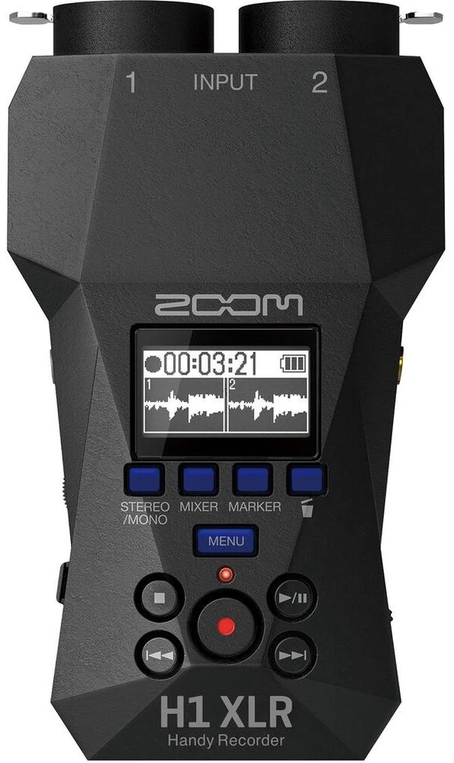 Alt view image 5 of 7 - Zoom H1XLR Portable Audio Recorder for Video, Memory Card 64GB, Bundle
