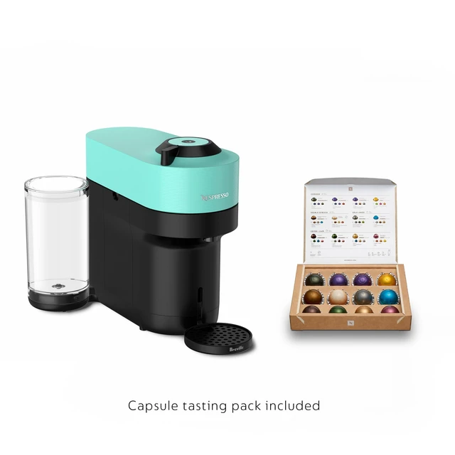 Alt view image 4 of 5 - Nespresso Vertuo Pop+ Coffee and Espresso Maker by Breville, Aqua Mint