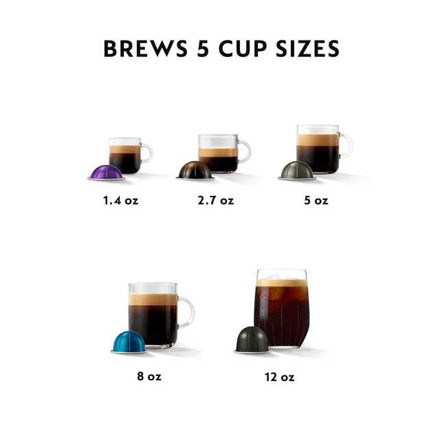 Alt view image 5 of 5 - Nespresso Vertuo Pop+ Coffee and Espresso Maker by Breville, Aqua Mint