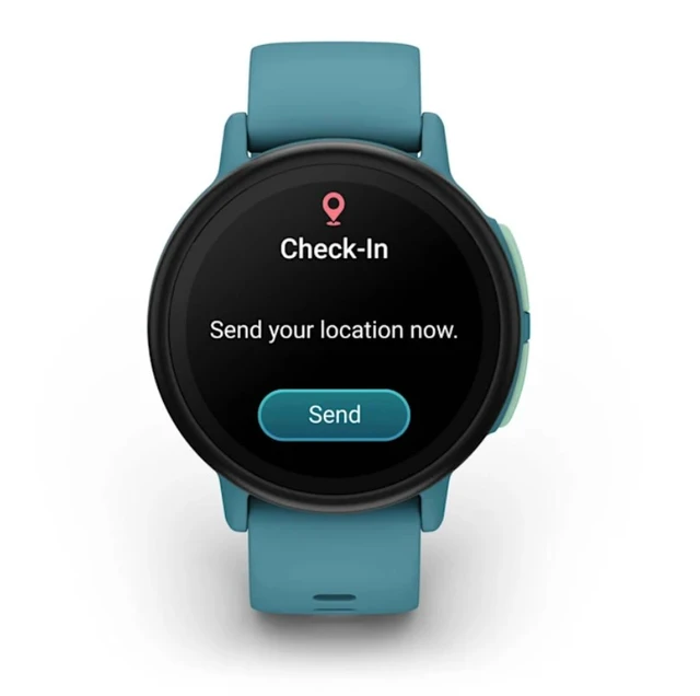 Alt view image 5 of 7 - Garmin Bounce 2, Kids Smartwatch, Turquoise, Microfiber Cleaning Cloth