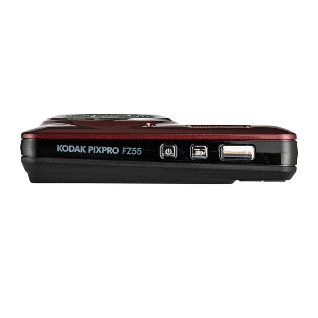 Alt view image 6 of 7 - Kodak Pixpro FZ55 Digital Camera in Red (FZ55RD) Bundle with Accessories