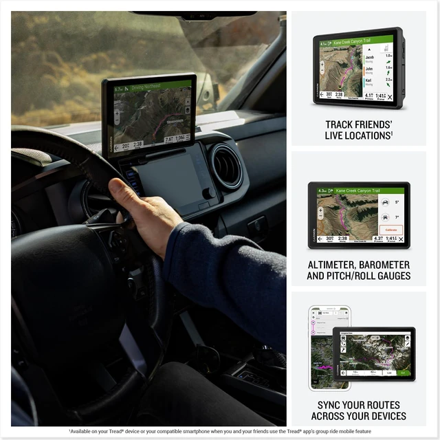 Alt view image 5 of 5 - Garmin Tread® 2 - Overland Edition, Rugged 8-inch All-Terrain Navigator for Off-The-Grid Travels