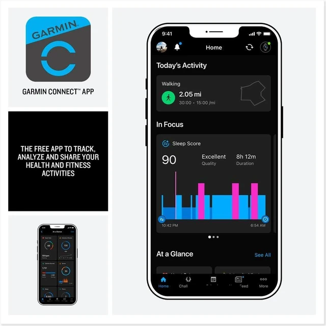 Alt view image 5 of 5 - Garmin Lily® 2 Active, Small and Stylish Smartwatch, Built-in GPS, Hidden Display, Patterned Lens, Up to 9 Days Battery Life, Jasper Green with Jasper Green Silicone Band