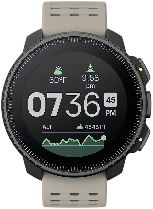 Alt view image 6 of 6 - SUUNTO Vertical: Adventure GPS Watch, Large Screen, Offline Maps, Black/Sand