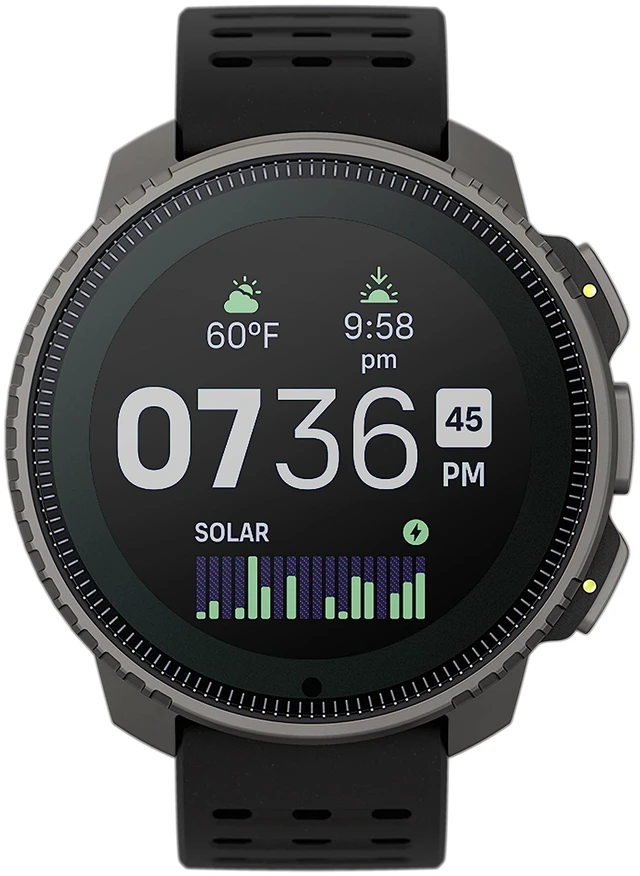 Alt view image 6 of 6 - SUUNTO Vertical: Adventure GPS Watch, Large Screen, Offline Maps, Solar Charging - Titanium/Sand